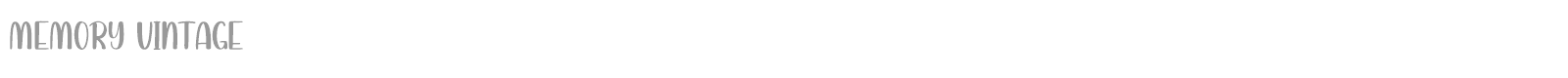 Memory Vintage font preview
